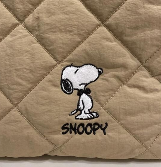 スヌーピー SNOOPY ルートート ROOTOTE コラボ ベージュ DELI キルト ピーナッツ トートバッグ ナイロン キルティング 2way