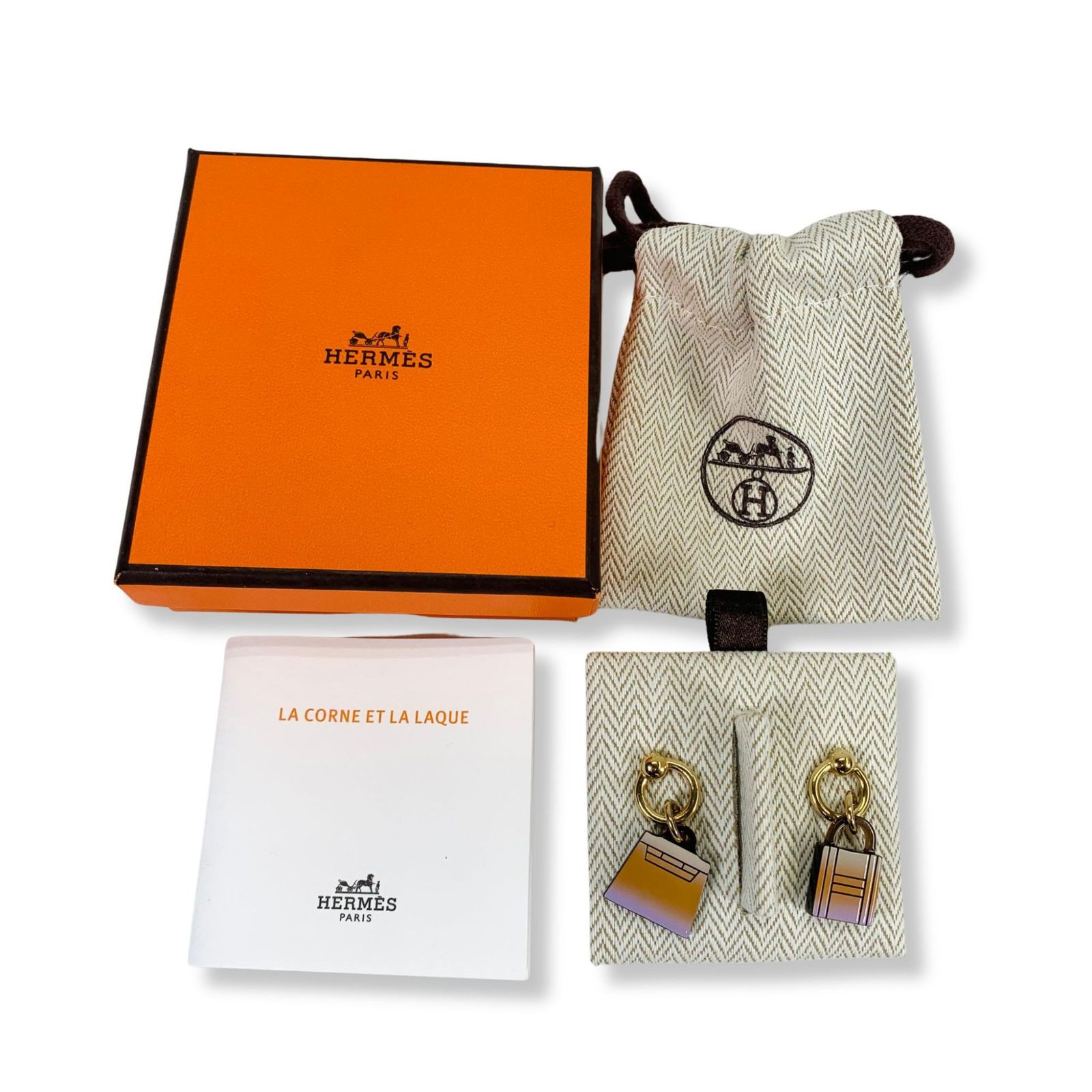 HERMES エルメス ピアス アミュレット フュージョン マロキニエ 【公式