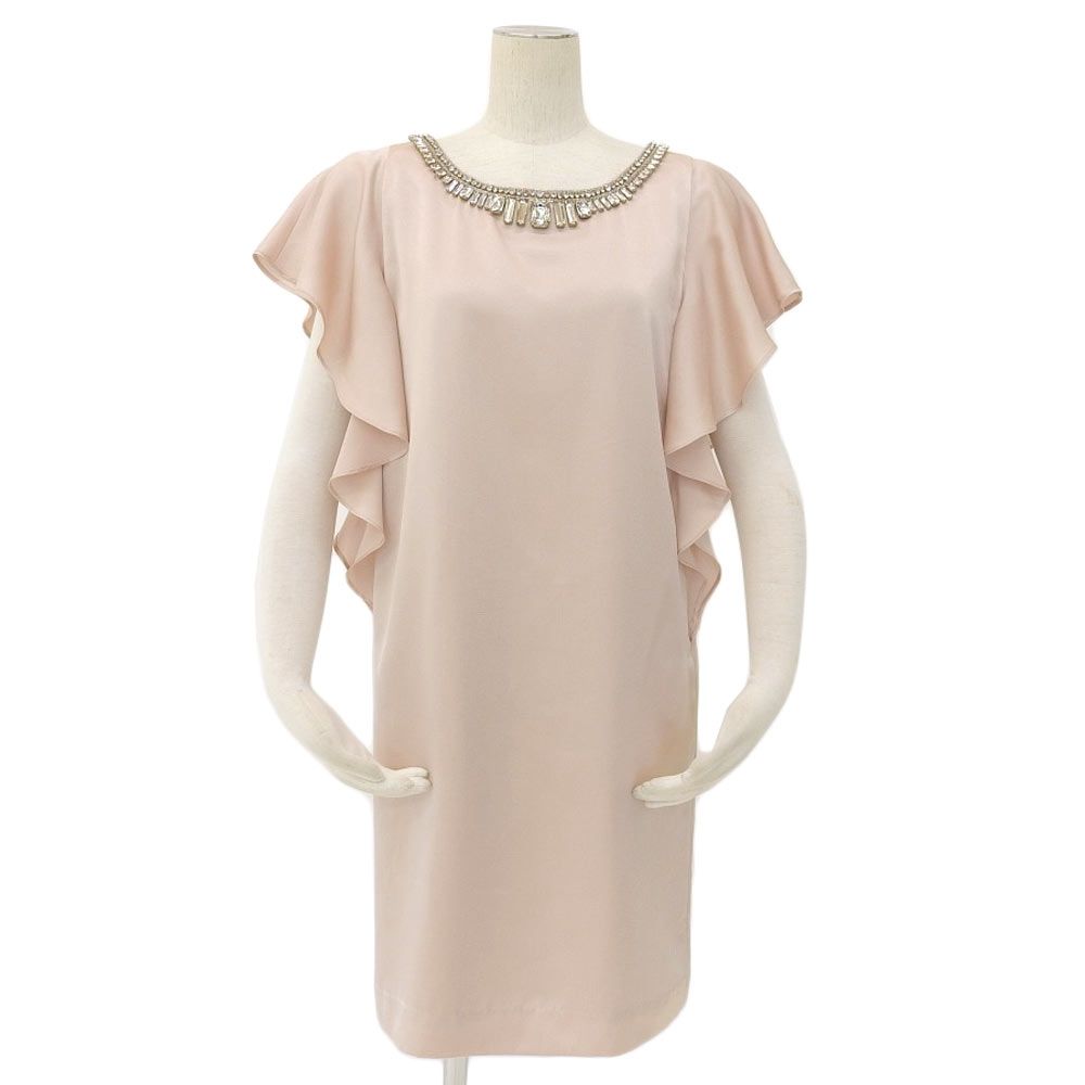 UNTITLED アンタイトル ビジュー ワンピース ピンク SIZE2 レディース 251658