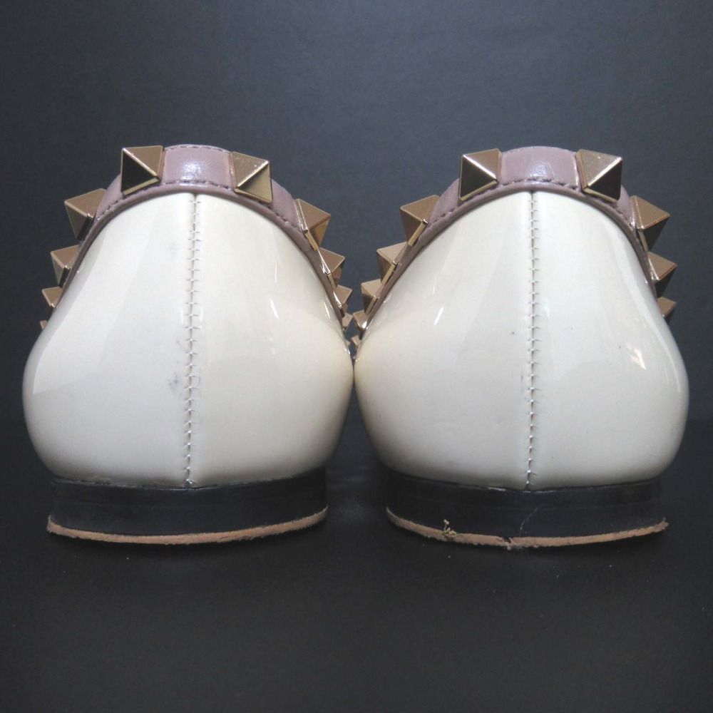 美品 VALENTINO GARAVANI ヴァレンティノ ロックスタッズ ポインテッド