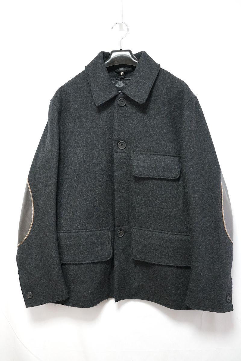 Acne Studios アクネ ストゥディオズ LEATHER ELBOW PATCH WOOL JACKET