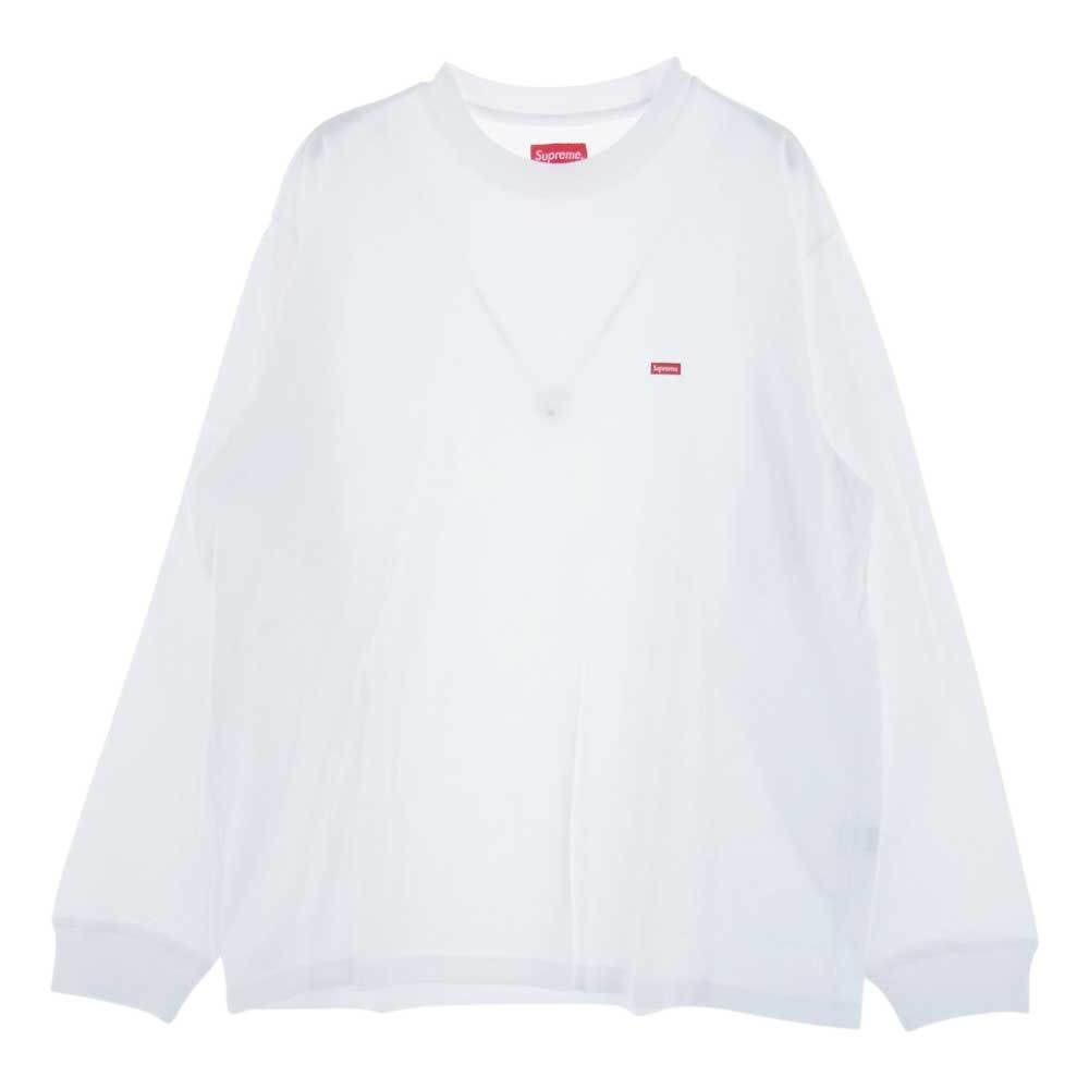 Supreme シュプリーム カットソー 23SS Small box L/S tee / white