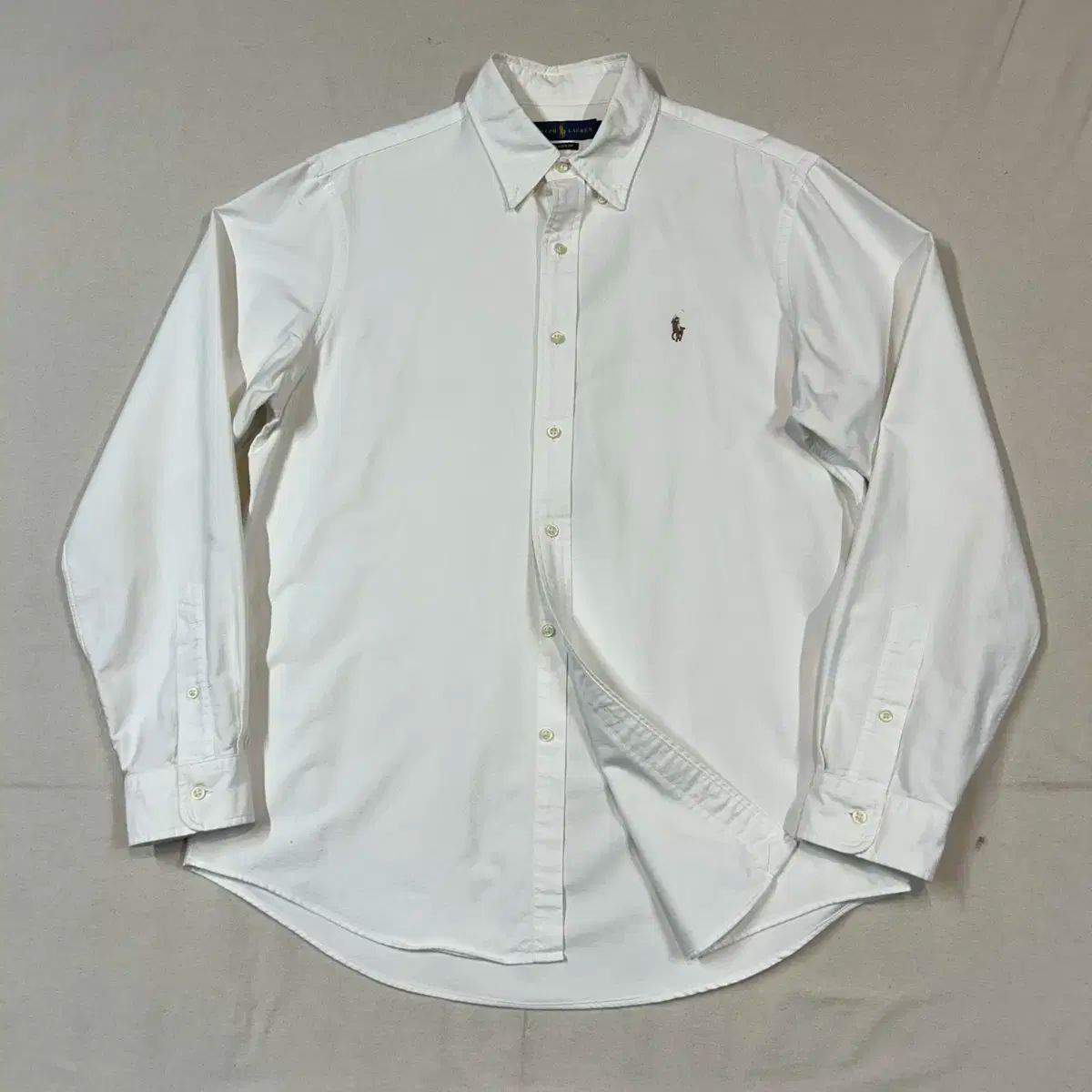 L ポロ Ralph Lauren ラルフローレン クラシックフィット 白 オックスフォード シャツ