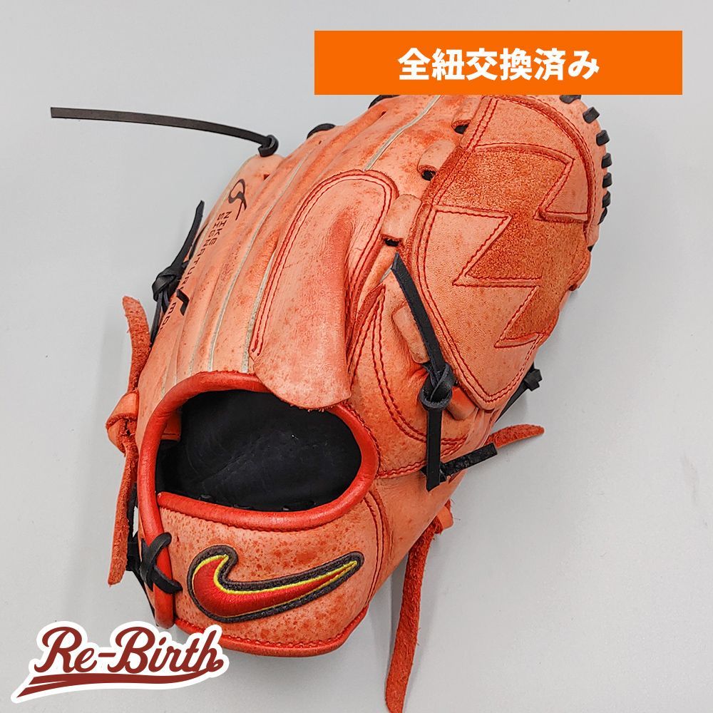 全紐交換済み 】 ナイキ 軟式グローブ / 投手用 型付け済み