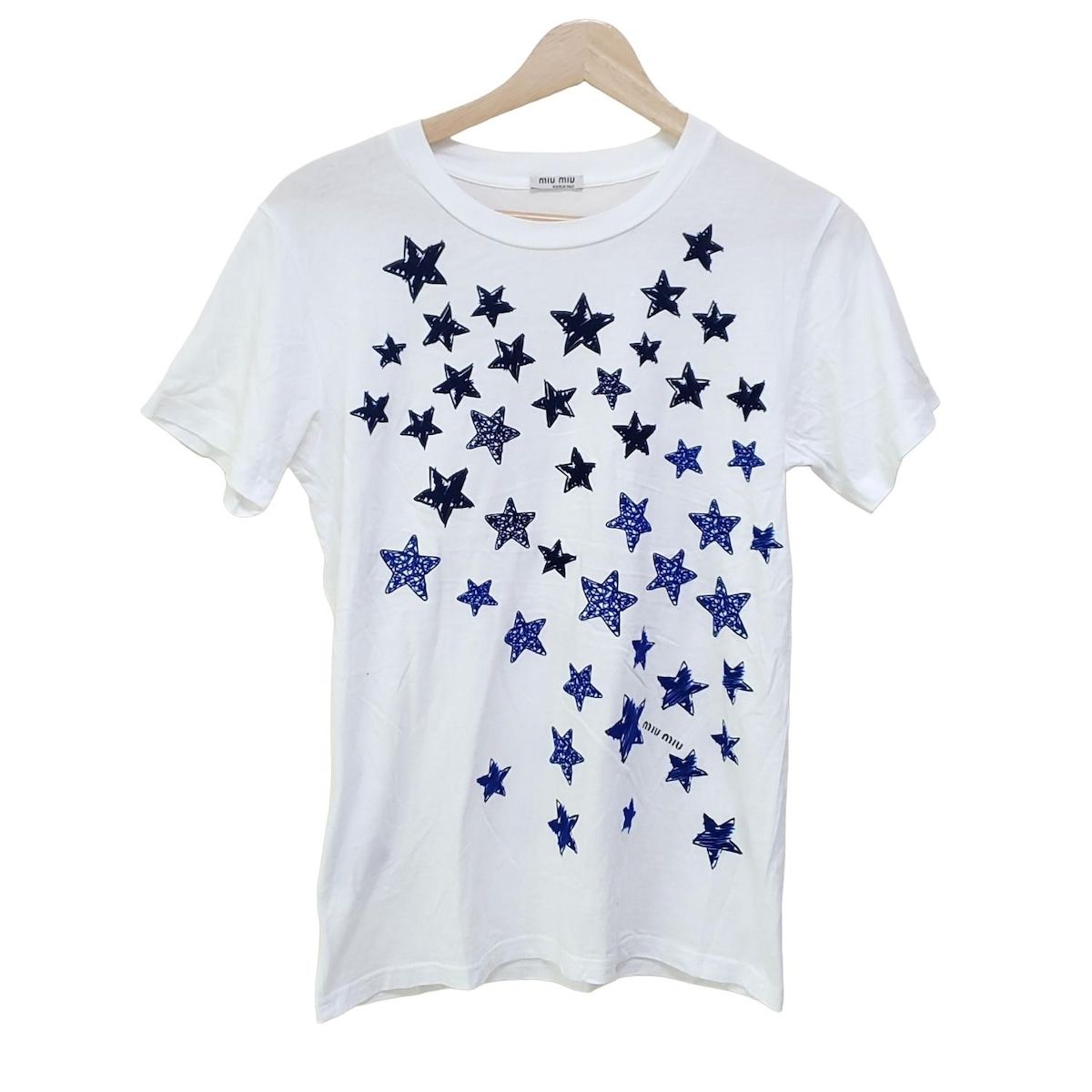 miumiu(ミュウミュウ) 半袖Tシャツ サイズS レディース美品 - 白