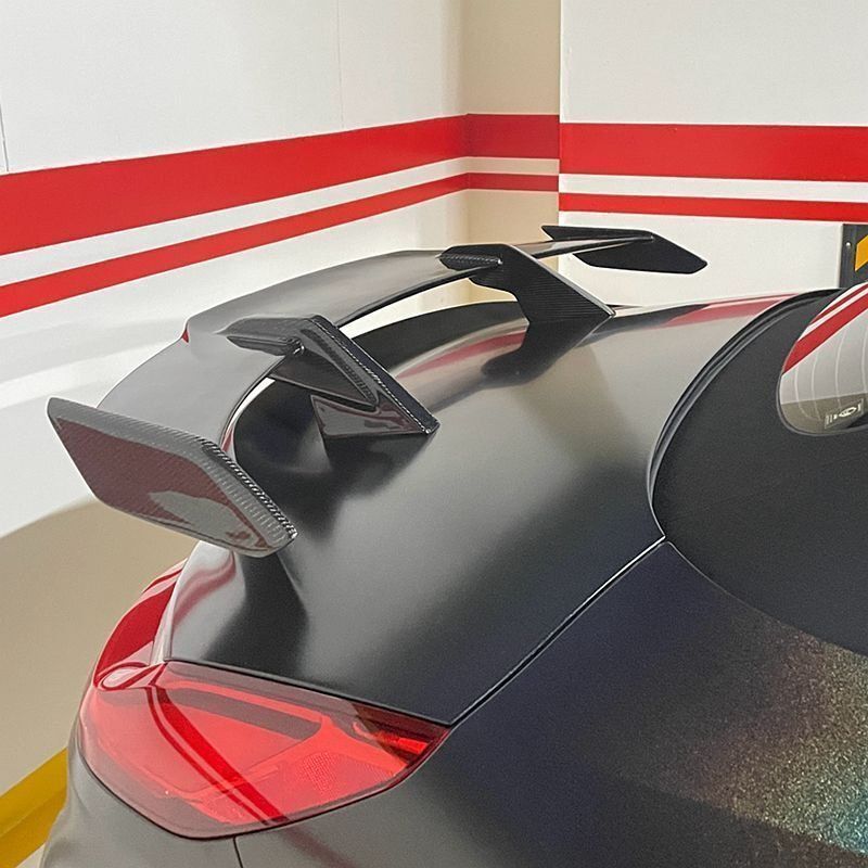 BMW アウディ メルセデスベンツ汎用大型リアウイング カーボン調 MP素材 飛行機型 未塗装BB420