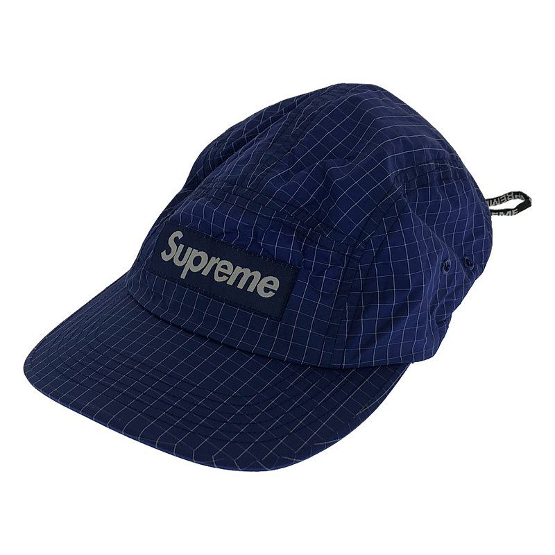 【美品】  SUPREME / シュプリーム | 2018SS | Contrast Ripstop Camp Cap ボックスロゴ キャップ | ブルー | メンズ