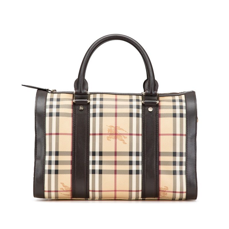 BURBERRYハンドバッグ シャドーホースノバチェック 希少ヴィンテージ