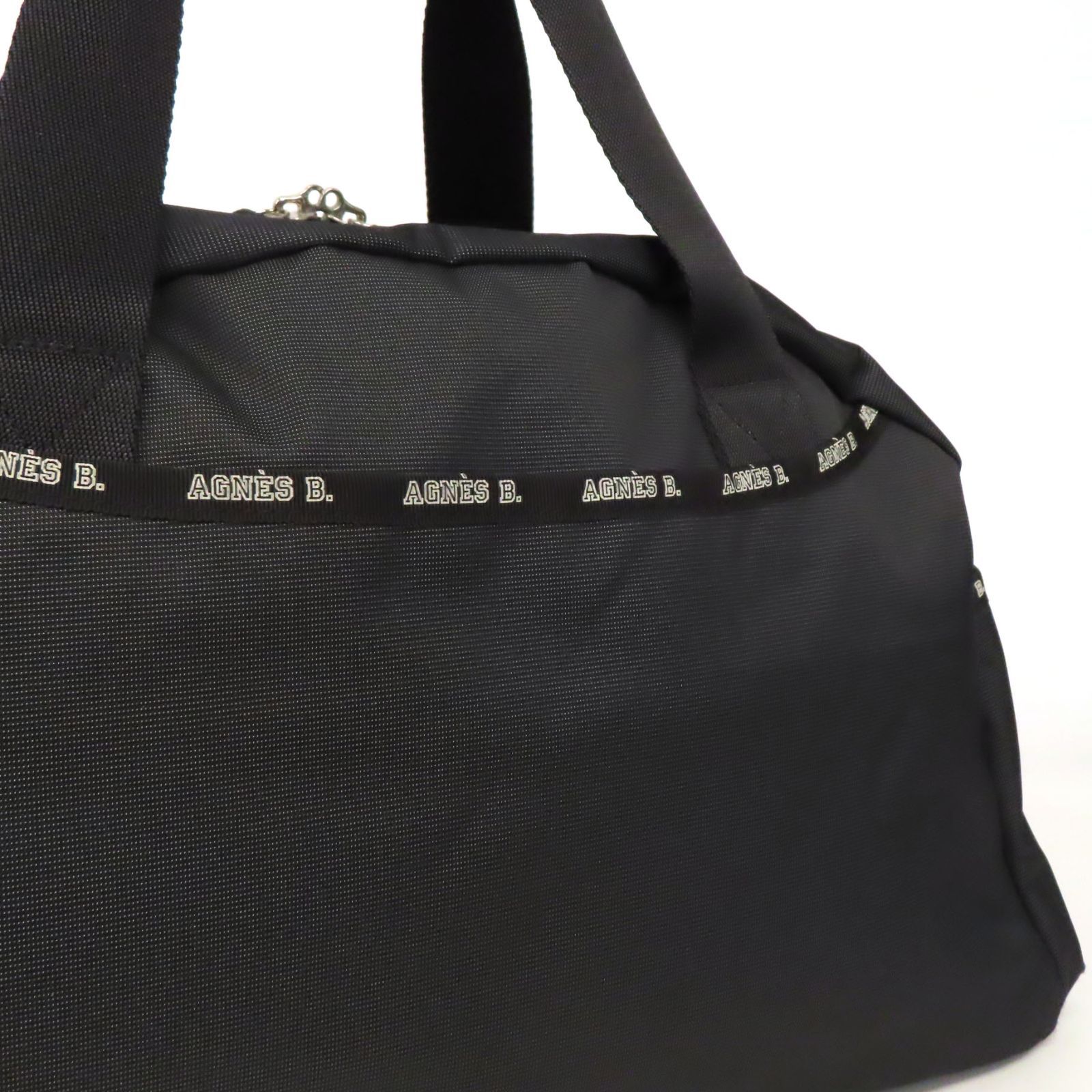 美品:アニエスベーボヤージュ　ボストン　ビジネス　2way  ショルダーブラック アニエスベー agnes b. アニエスベーボヤージュ agnes b. VOYAGE