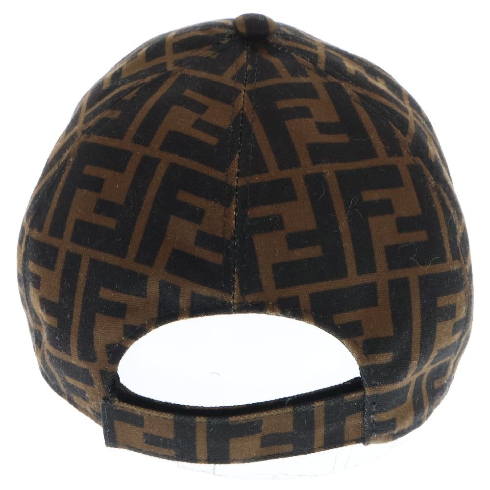 FENDI フェンディ キャップ ズッカ柄 ブラウンシアリング ベース