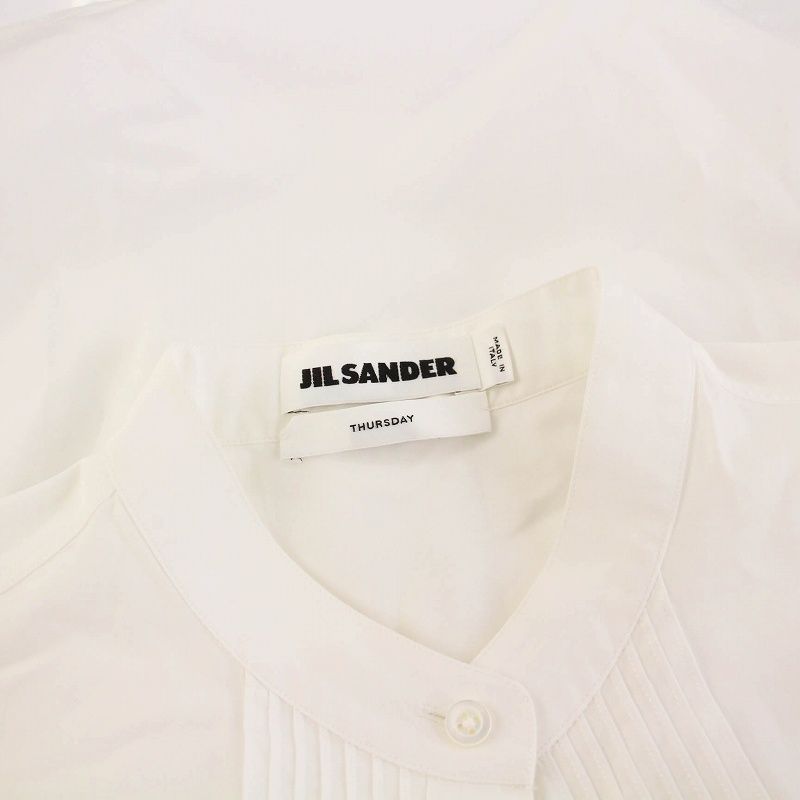 ジルサンダー JIL SANDER 7DAYS SHIRTS THURSDAY セブンデイズ シャツ ブラウス バンドカラー 長袖 34 白 JSXM600305 /YM レディース ジルサンダー JIL SANDER 7DAYS SHIRTS THURSDAY セブンデイズ