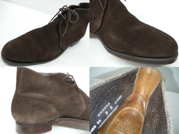 CROCKETT ＆ JONES CHUKKA 8489 チャッカブーツ レザーブーツ スエード