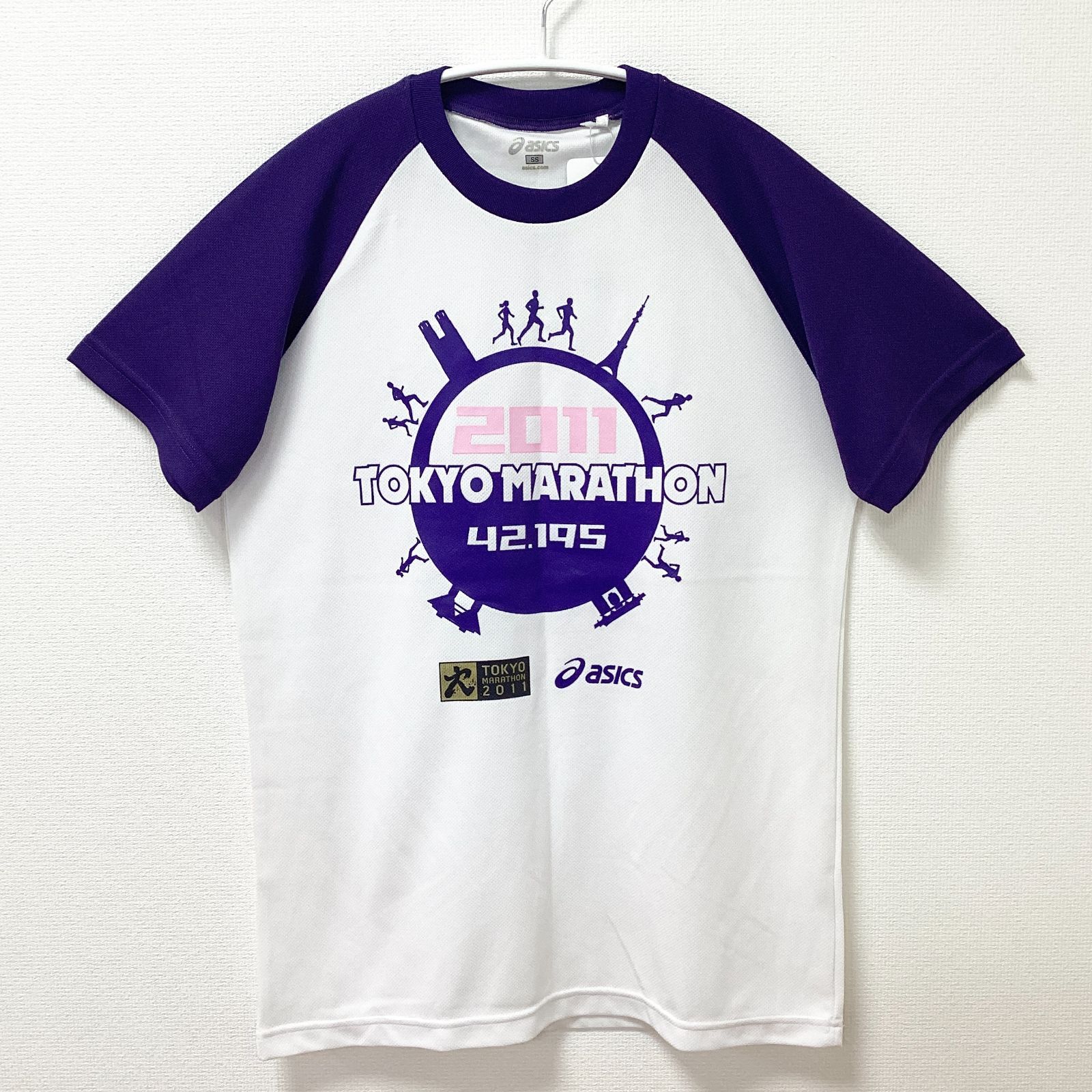 古着 新品タグ付き asics アシックス 東京マラソン2011 記念Tシャツ 
