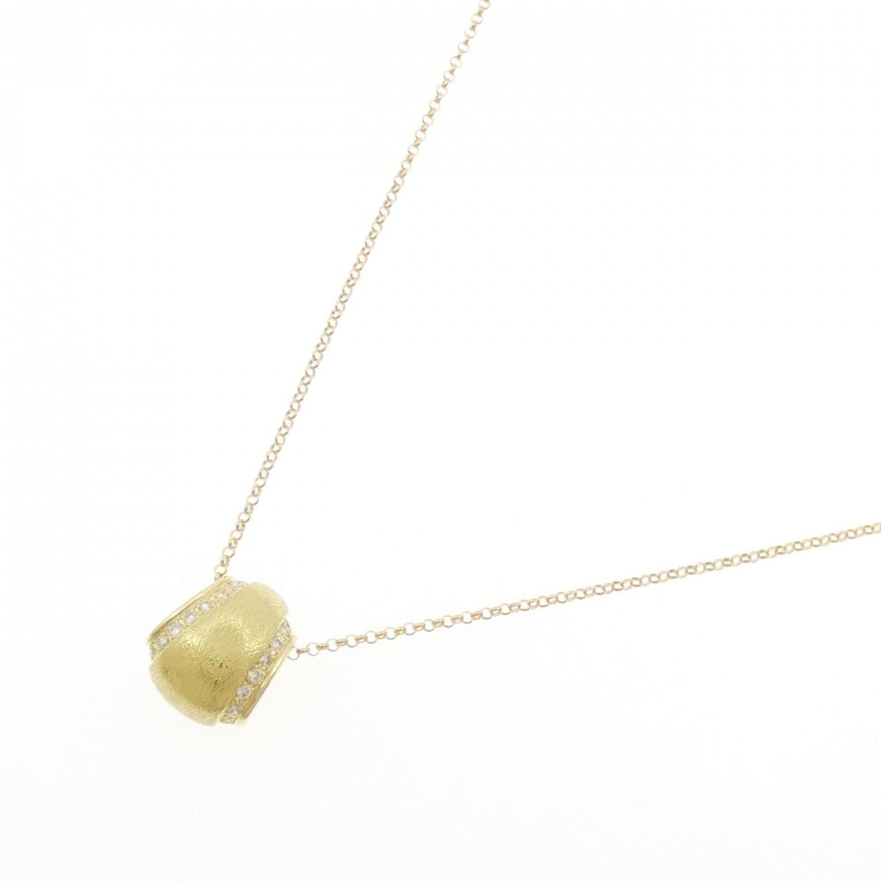 K18YG ダイヤモンド ネックレス 0.12CT