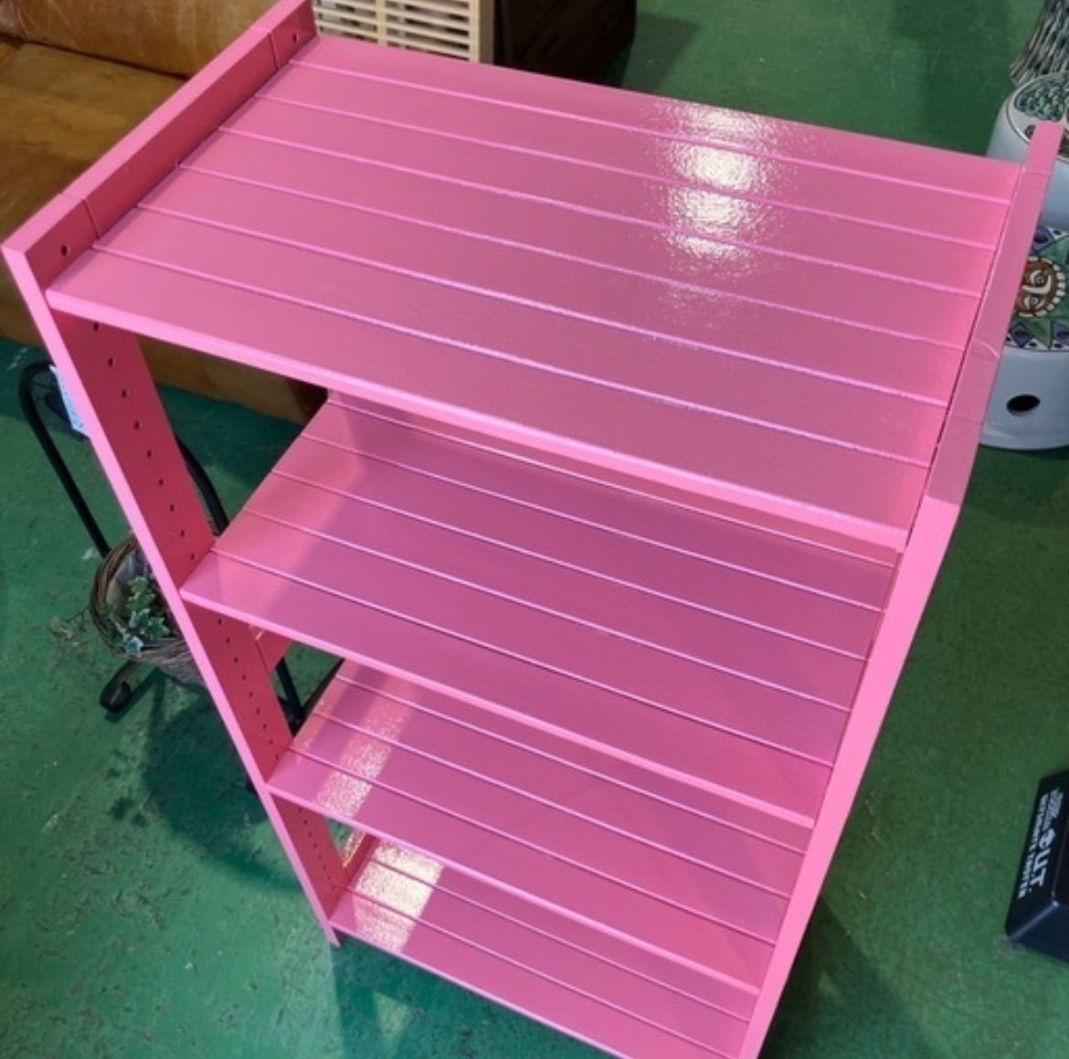 ピンク ラック シェルフ 収納棚 家具 オシャレ おしゃれ