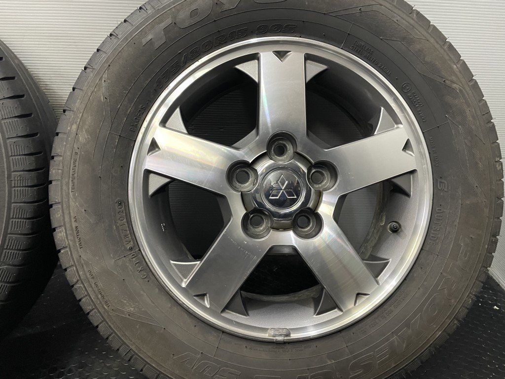 【TOYO PROXES CF2 SUV 175/80R15】夏タイヤ【三菱 パジェロミニ 純正ホイール 15インチ 5.5J5HPCD114.3+46】20年製 バリ溝　(MTK263) クレジットカード QRコード決済可能 TOYO PROXES CF2 SUV 175/80R15】夏タイヤ【三菱 パジェロミニ 純正