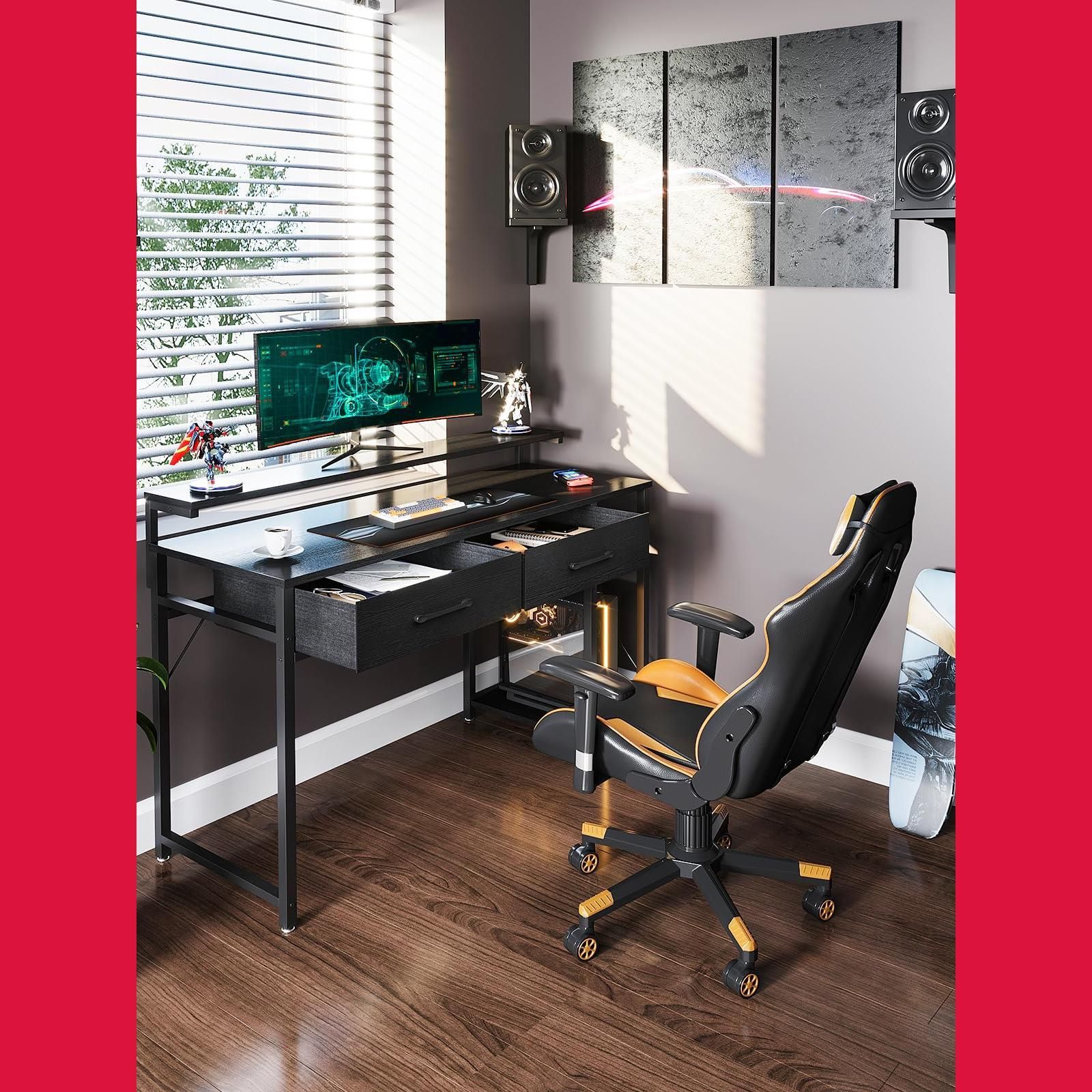 ワークデスク ブラック