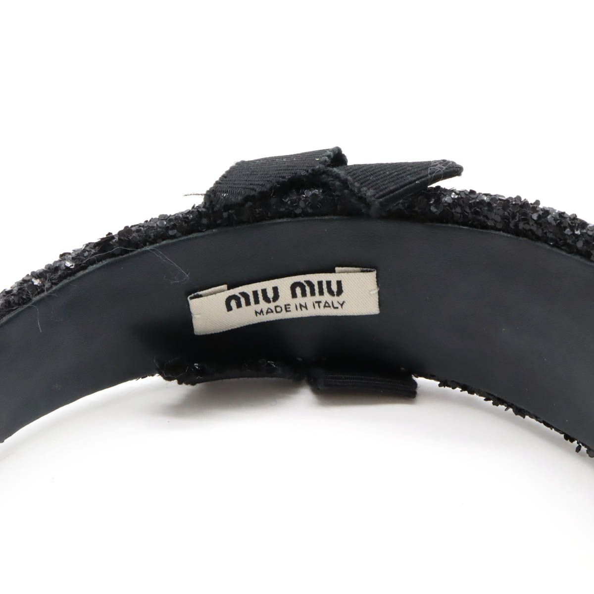 Miu Miu ミュウ ミュウ ミュウミュウ リボン カチューシャ ヘアバンド