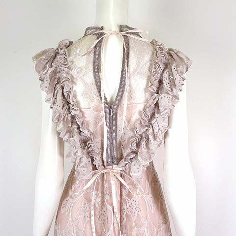 スナイデル snidel 22SS ミドルレース フレア ボリューム ワンピース  