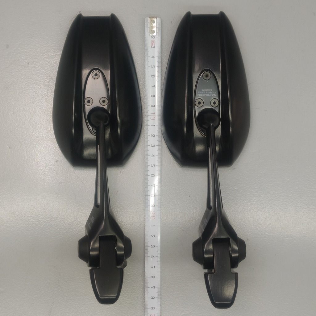 タナックス 汎用 リア ミラー ナポレオン シャーク ミラー4 10mm 正逆ネジ両用 眩しい光カット セット