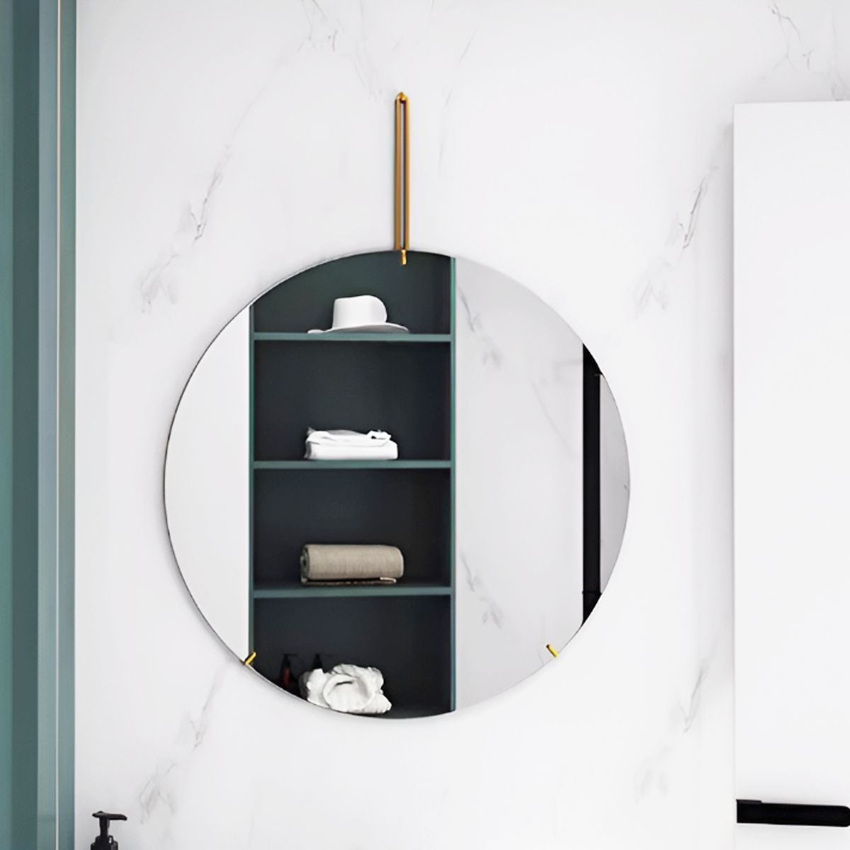 鏡 壁掛け ウォールミラー 丸 WALL MIRROR 北欧 壁掛けミラー 洗面台