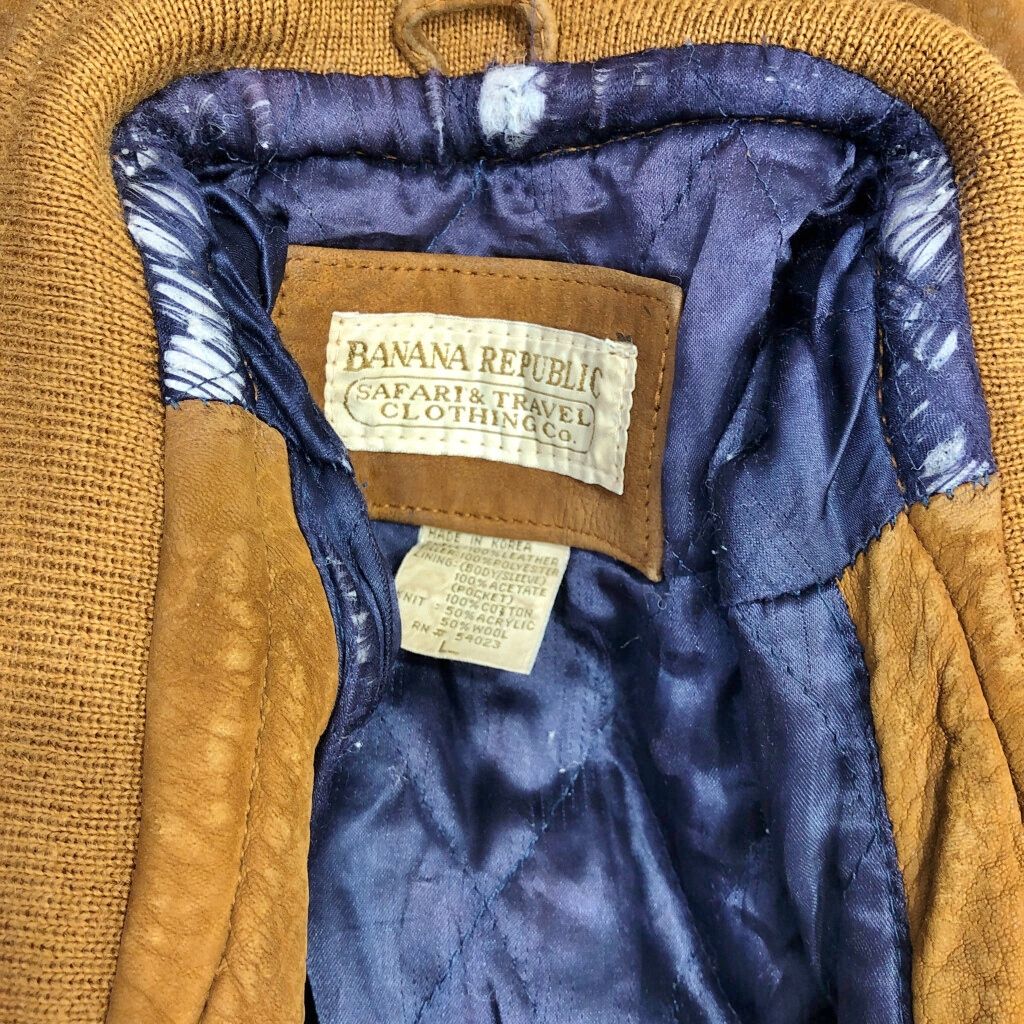 80年代 Banana Republic バナナリパブリック Safari & Travel レザー  