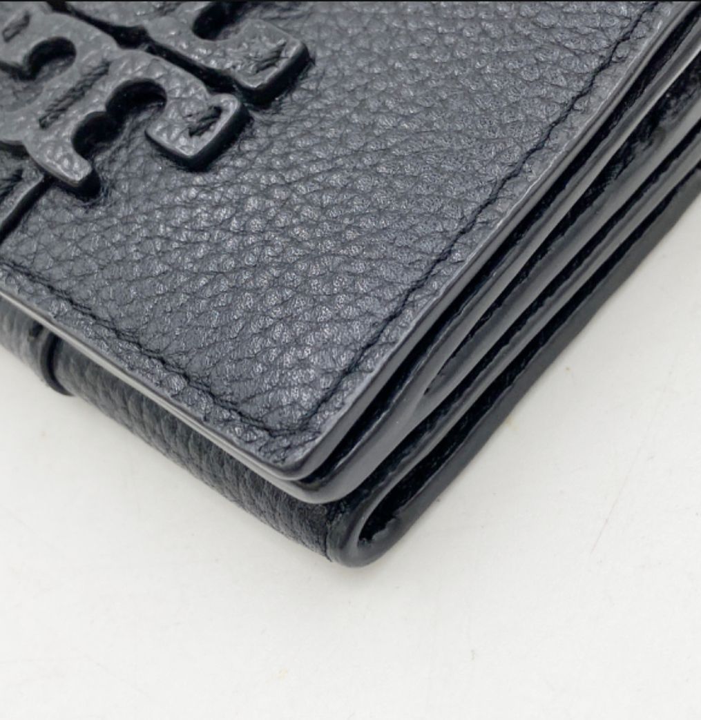 TORY BURCH 三つ折り財布　マックグロー　トライフォールド　黒　赤 美品】TORY BURCH 三つ折り財布 マックグロー トライフォールド 黒