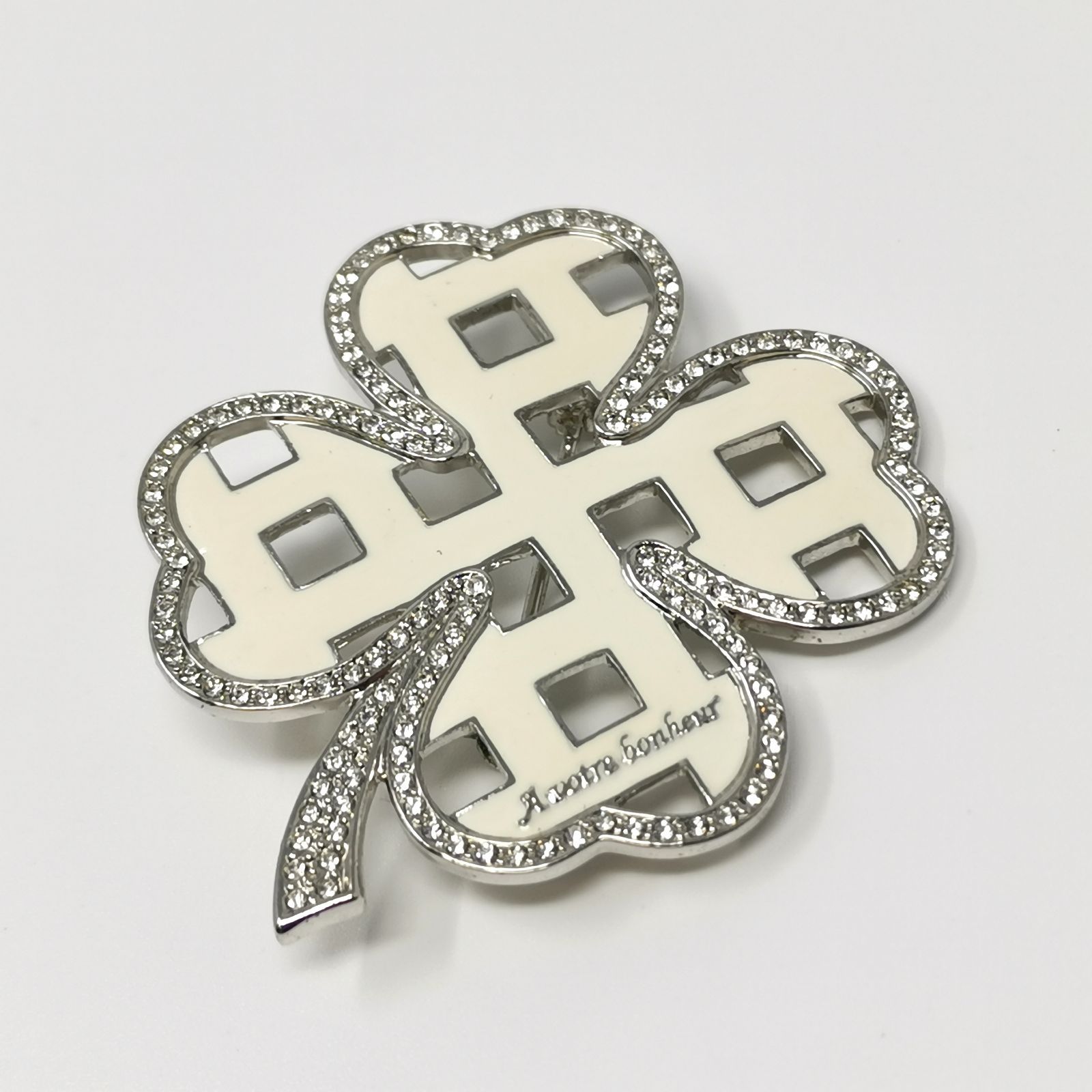 グロッセ クローバー ネックレストップ ブローチ 2way 中古美品 管理 