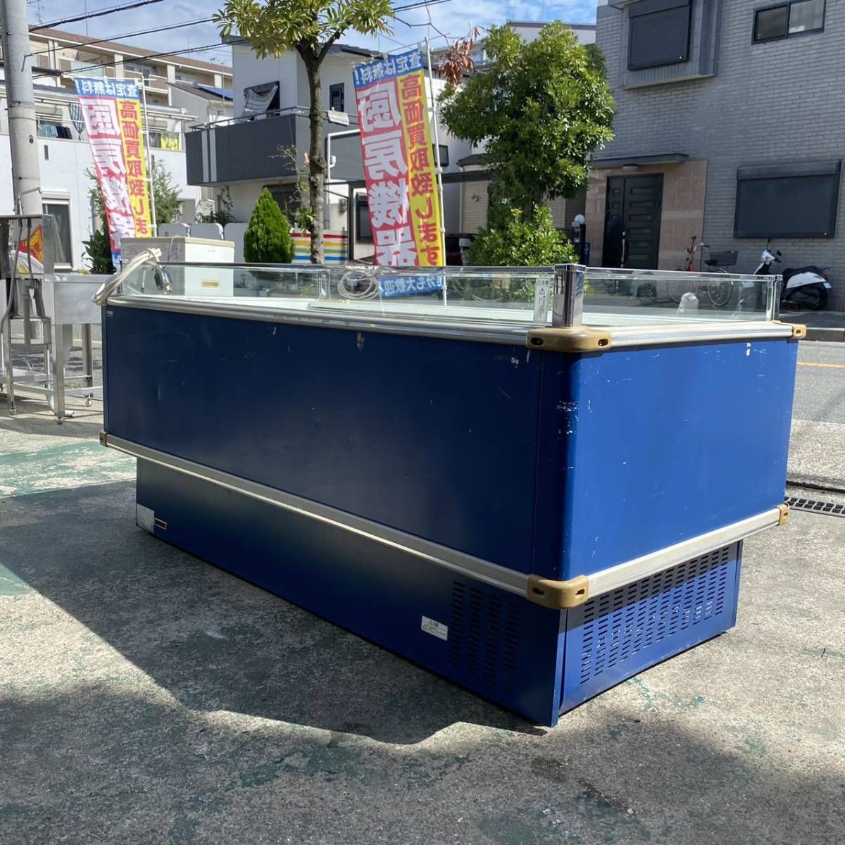 越前リョーマ　まとめ売り　⭐︎値下げ交渉◎ 中古】【引取り限定】179 三菱平型オープン冷凍ショーケース