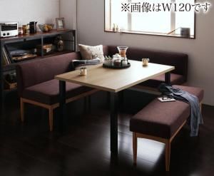 ダイニングセット（テーブルu0026ソファ ベンチ） モダンカフェ風リビングダイニングセット 5人 4点セット(テーブル+ソファ1脚+アームソファ1脚+ベンチ1脚) 右アーム W150