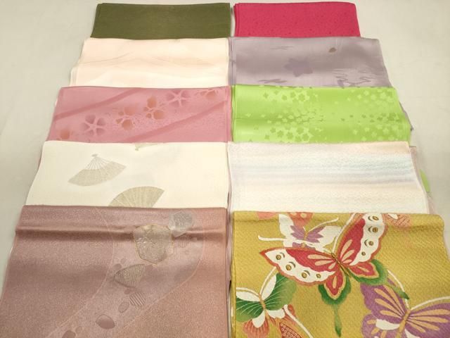 平和屋着物 和装小物 帯揚げ10枚セット 正絹 DAAX2057xg