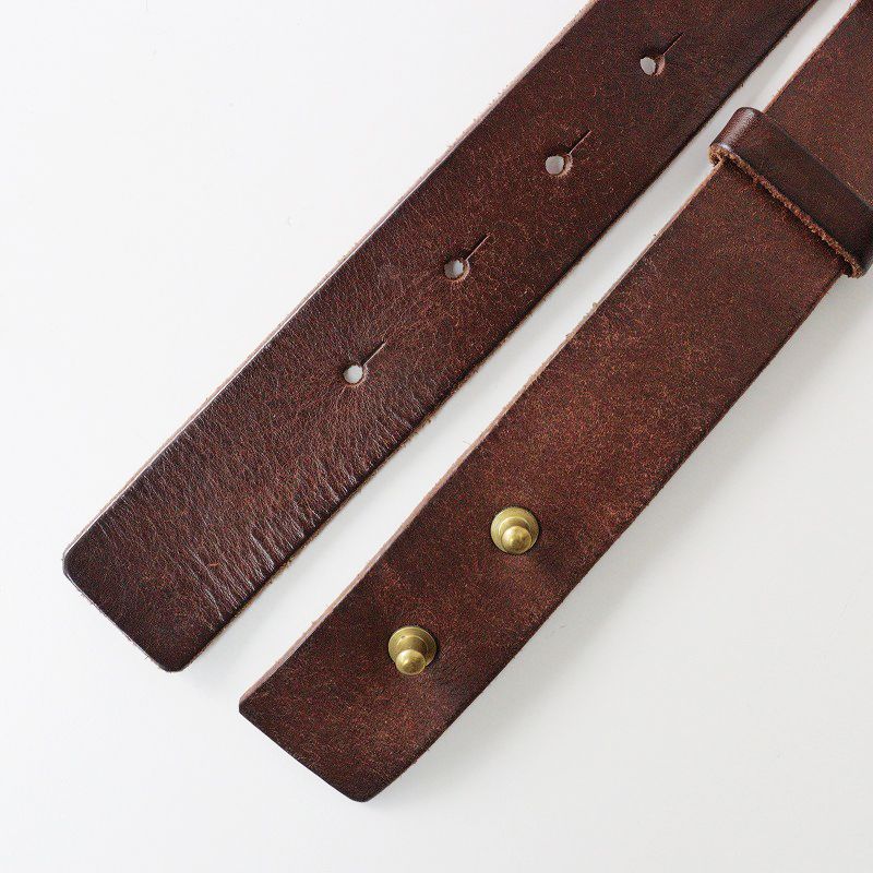 evam eva エヴァムエヴァ  ベルト　ブラウン evam eva / leather belt（20mm） - c a b i n e t O N L I N E