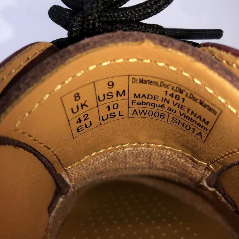  Dr.Martens 3 ホールシューズ UK 8 1461 Smooth Cherry Red ドクターマーチン DRマーチン 66 その他 靴