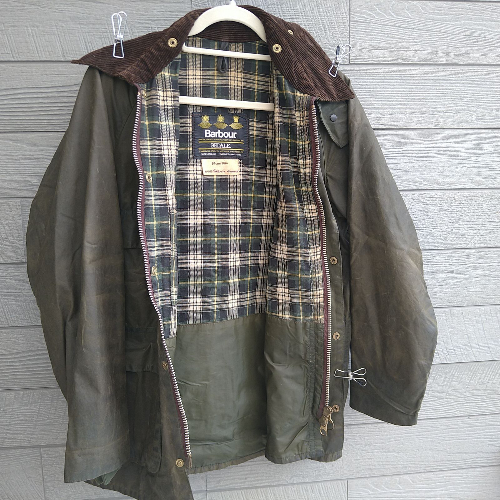 ☆90s Barbour BEDALE バブアー ビデイル 91CM 36インチ