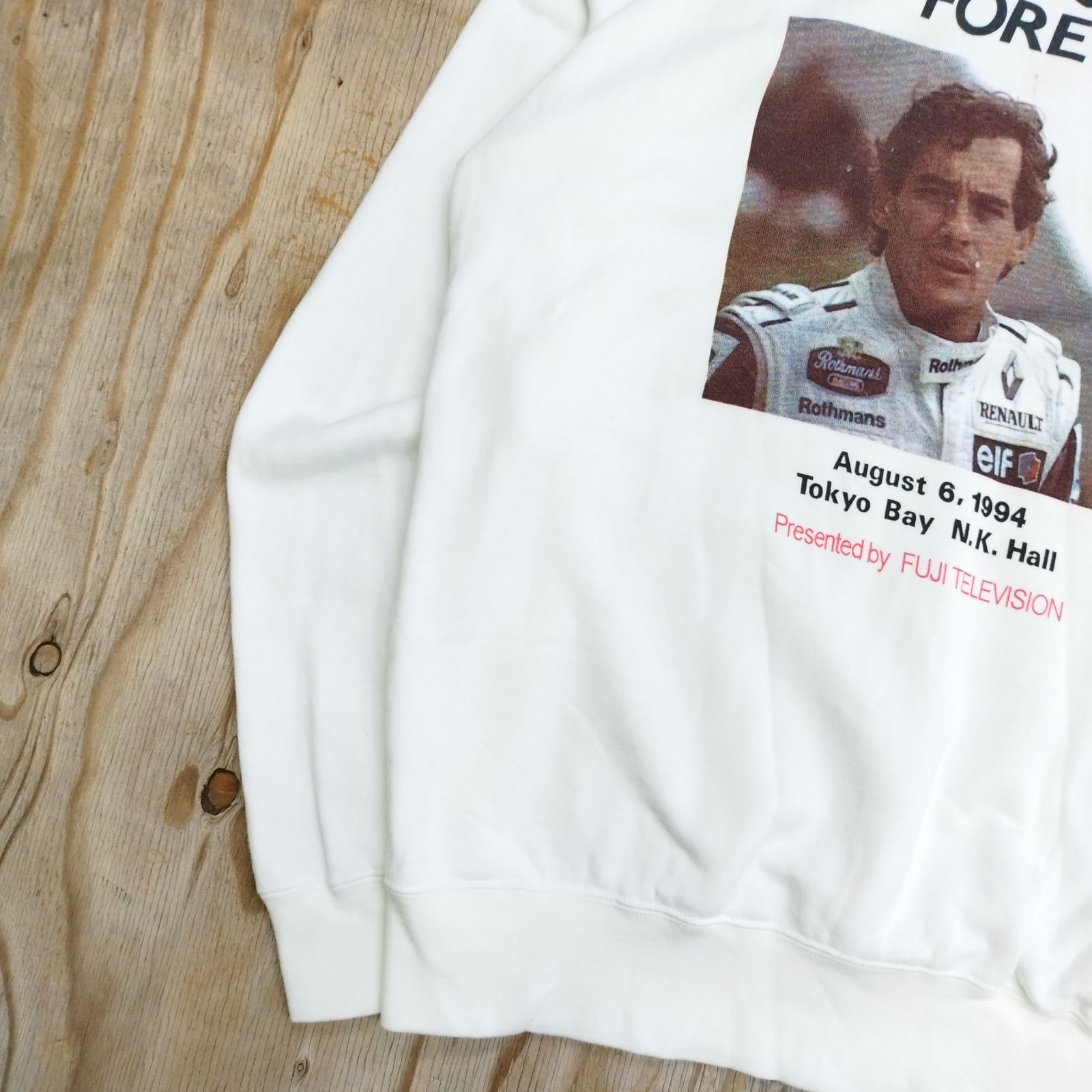 美レア品　アイルトン セナ イベント スウェット AYRTON SENNA アイルトンセナ 90s 古着 VINTAGE フジテレビ 追悼