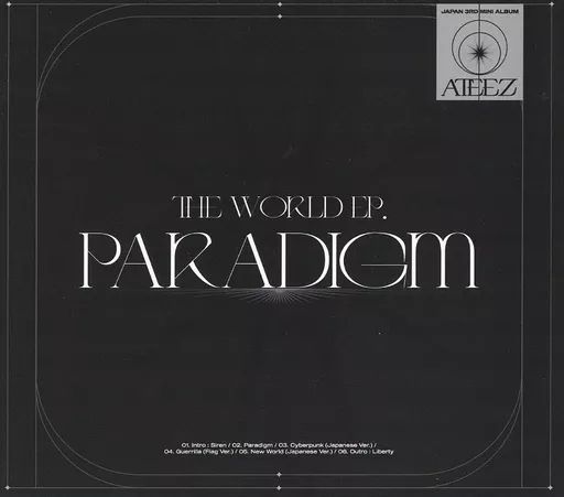 ATEEZ 全員直筆サイン入りCD Paradigm 通常盤　当選品　レア ATEEZ JAPAN 3RD MINI ALBUM『THE WORLD EP.PARADIGM』11月30日