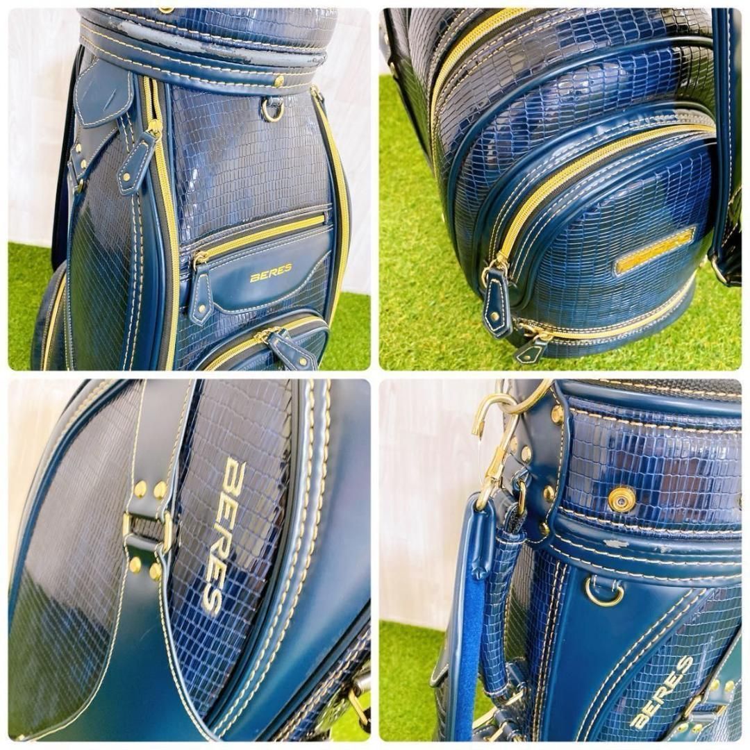 HONMA BERES ホンマ ベレス 高級 キャディバッグ クロコ調 合皮