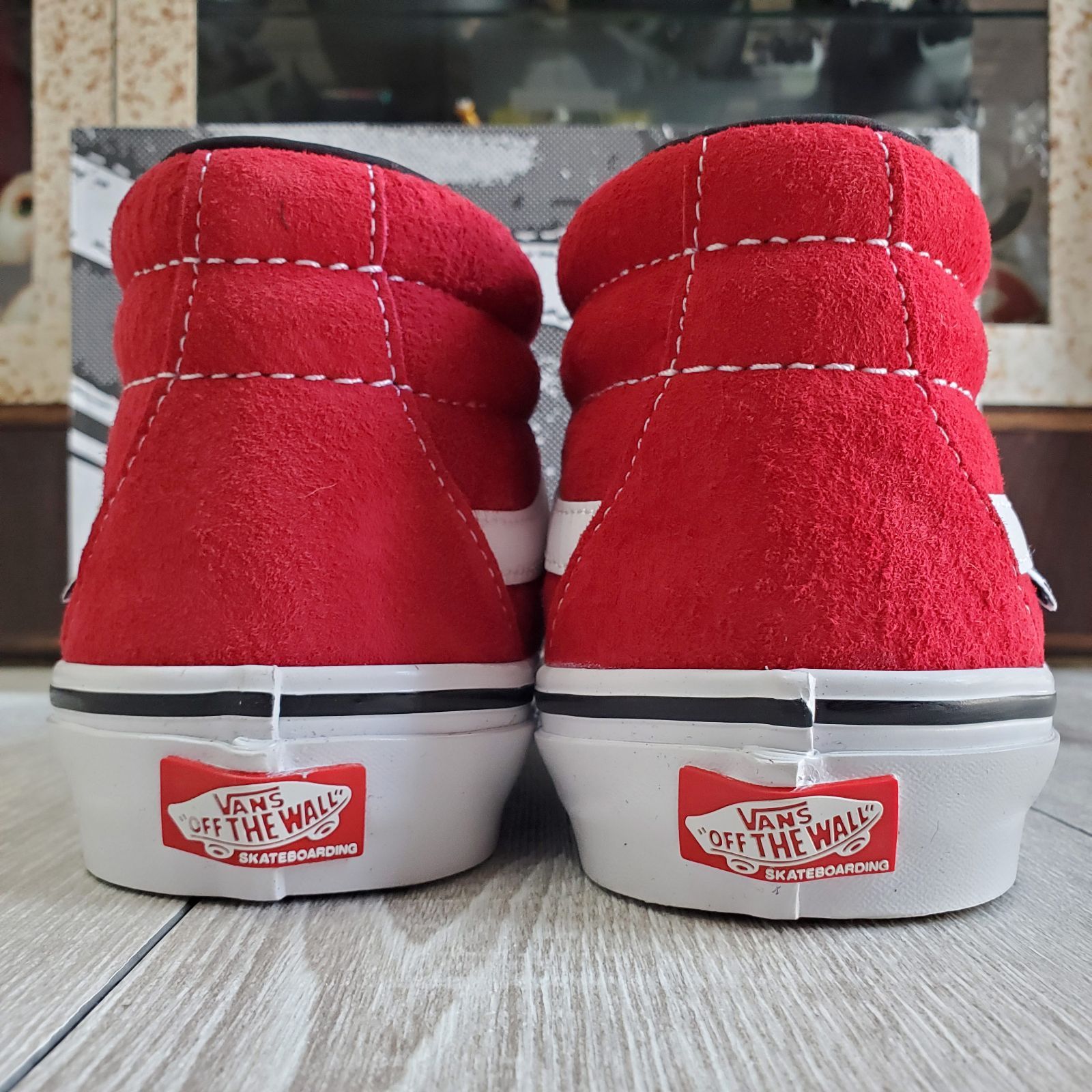 Vans Grosso Forever ミッド　26.5センチ　赤×黒 スエード Vans Skate Grosso Mid Black Red White Men's - VN0A5FCG458 - US
