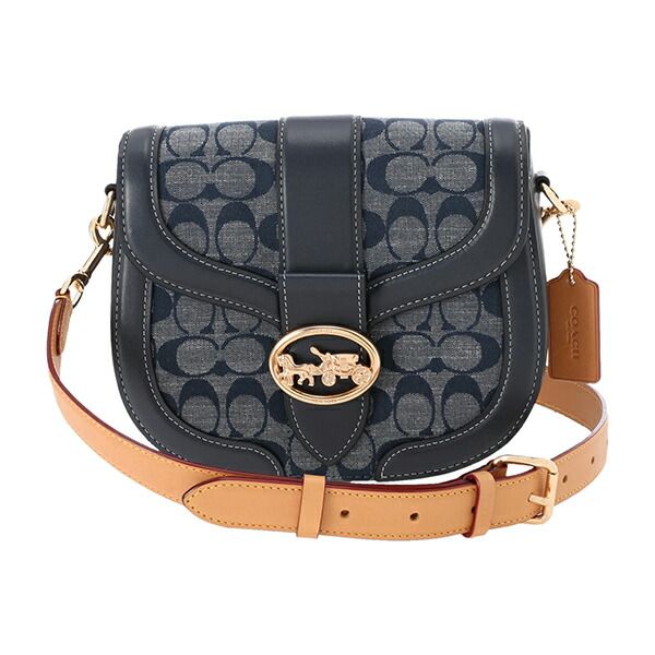 新品 コーチ COACH ショルダーバッグ ジョージー サドルバッグ ブルー 青 新品 コーチ COACH ショルダーバッグ ジョージー サドルバッグ ブルー