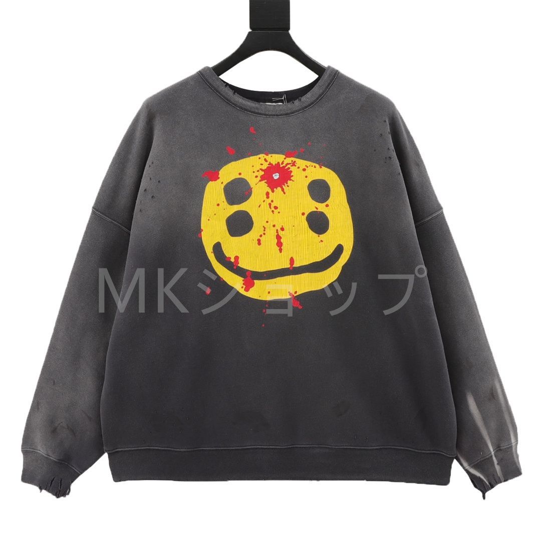 セントマイケル SAINT MICHAEL 24AW CP_CREW SWT/SMILE スウェットシャツ トレーナー 長袖 M ブラック 黒  メンズ