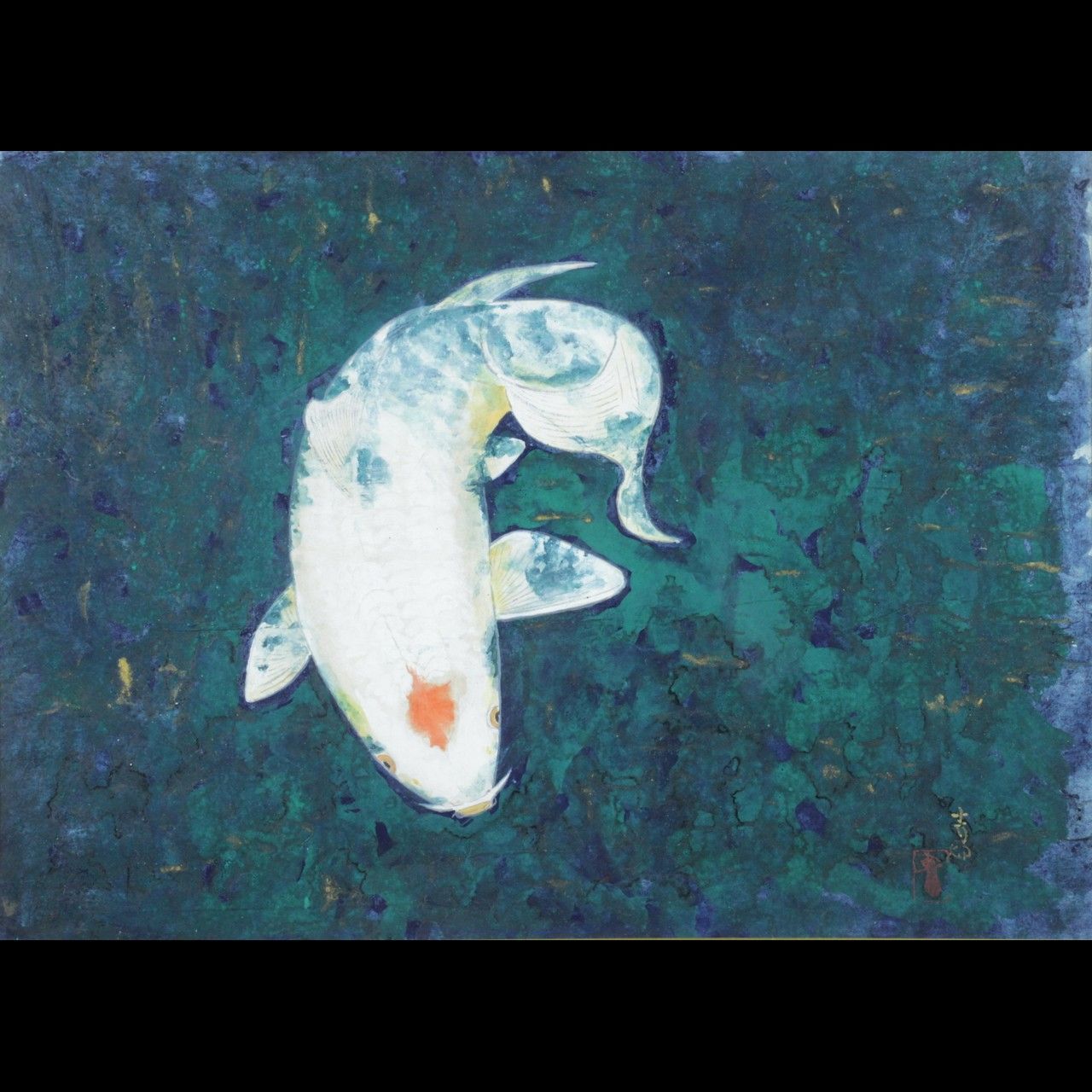 お値下げ　岡田眞治　野の花　日本画　肉筆 Amazon.co.jp: 模写上村松園「花見姿図」 古い掛け軸(掛軸) 肉筆 絹本