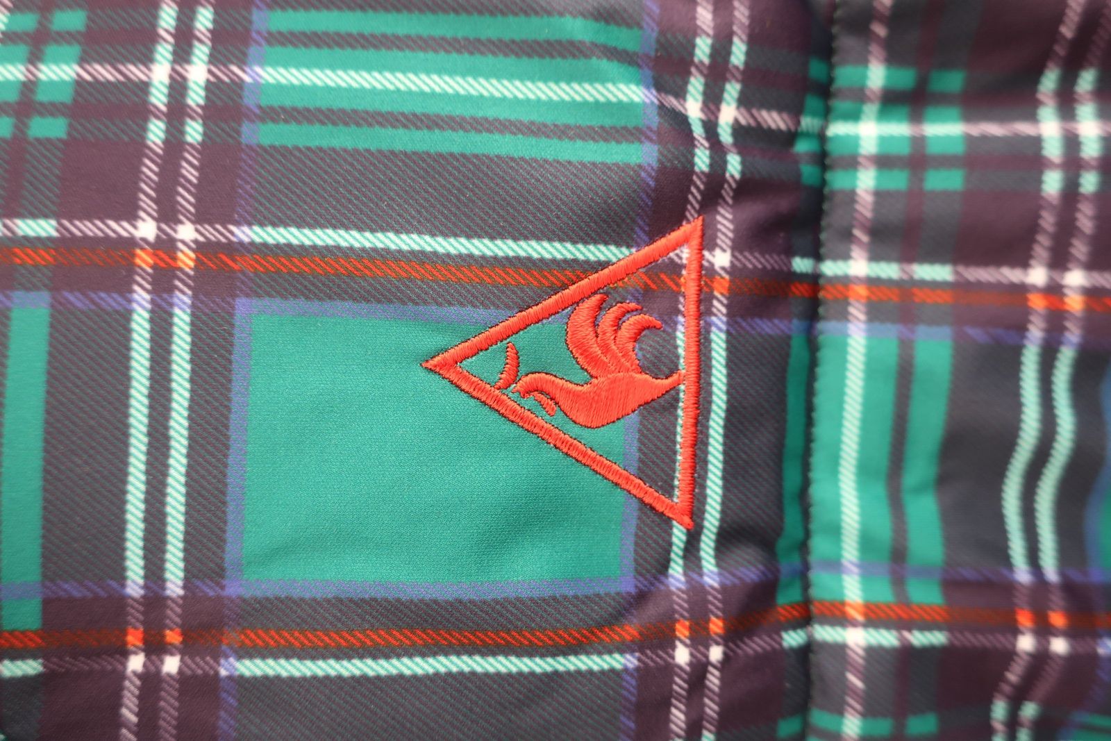 美品】le coq sportif(ルコックスポルティフ) 中綿ダウンジャケット 緑 
