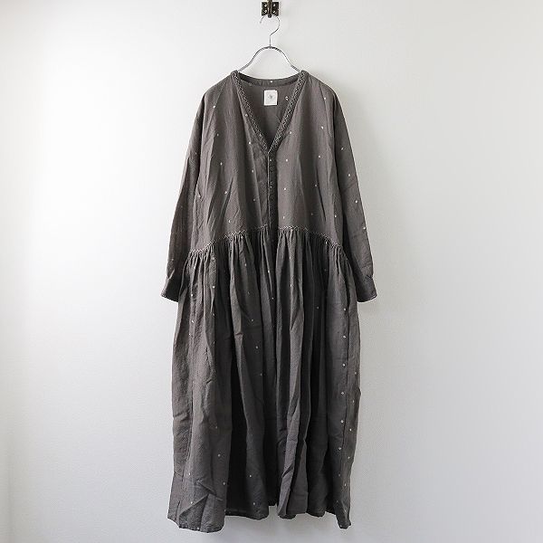 maison de soilメゾンドソイルウールドットジャガードワンピ