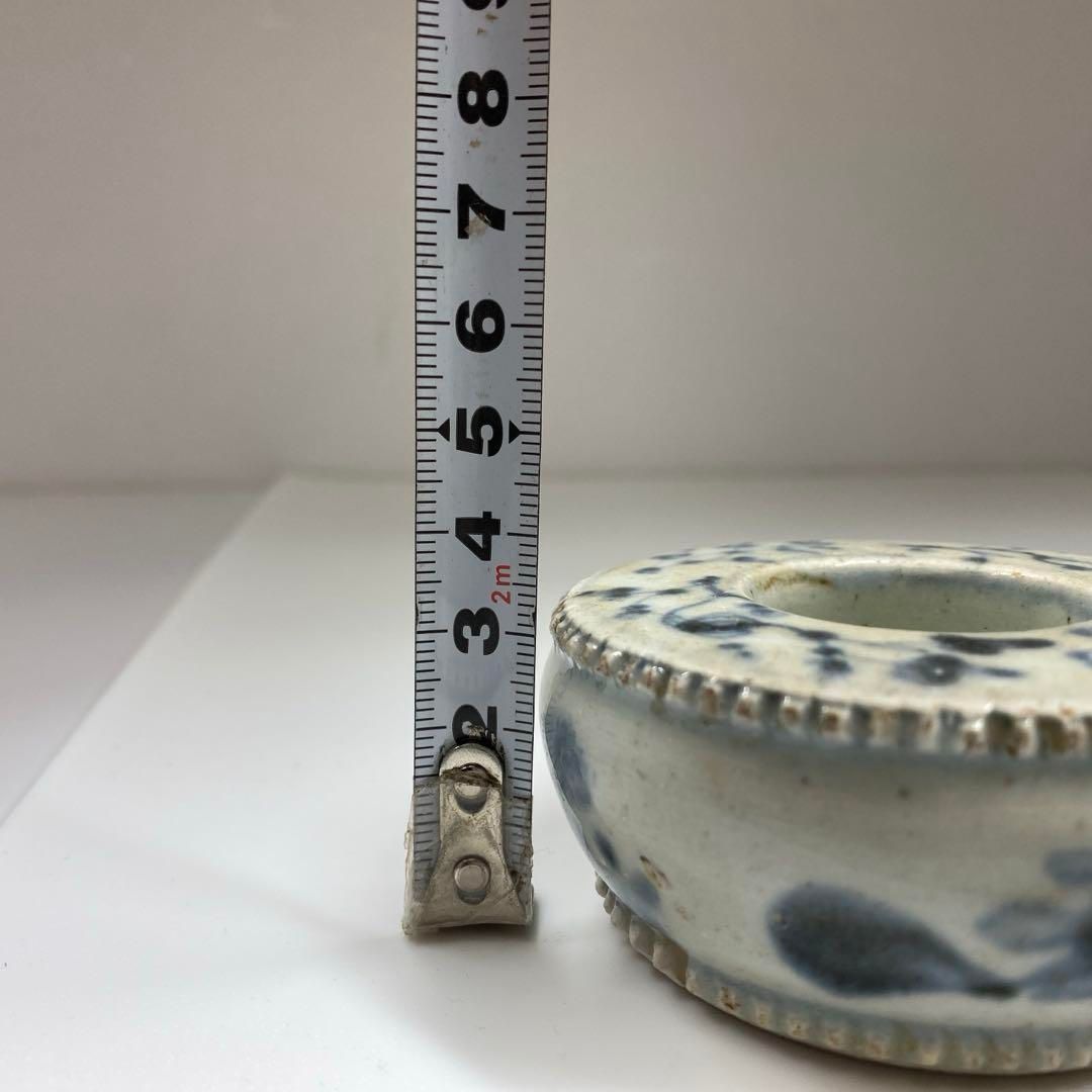 李朝　染付　水孟　直径7.4㎝　高さ3.2㎝　タルカ　東な6-1228☆2F 李朝 染付 水孟 直径7.4㎝ 高さ3.2㎝ タルカ 東な6-1228☆2F - メルカリ