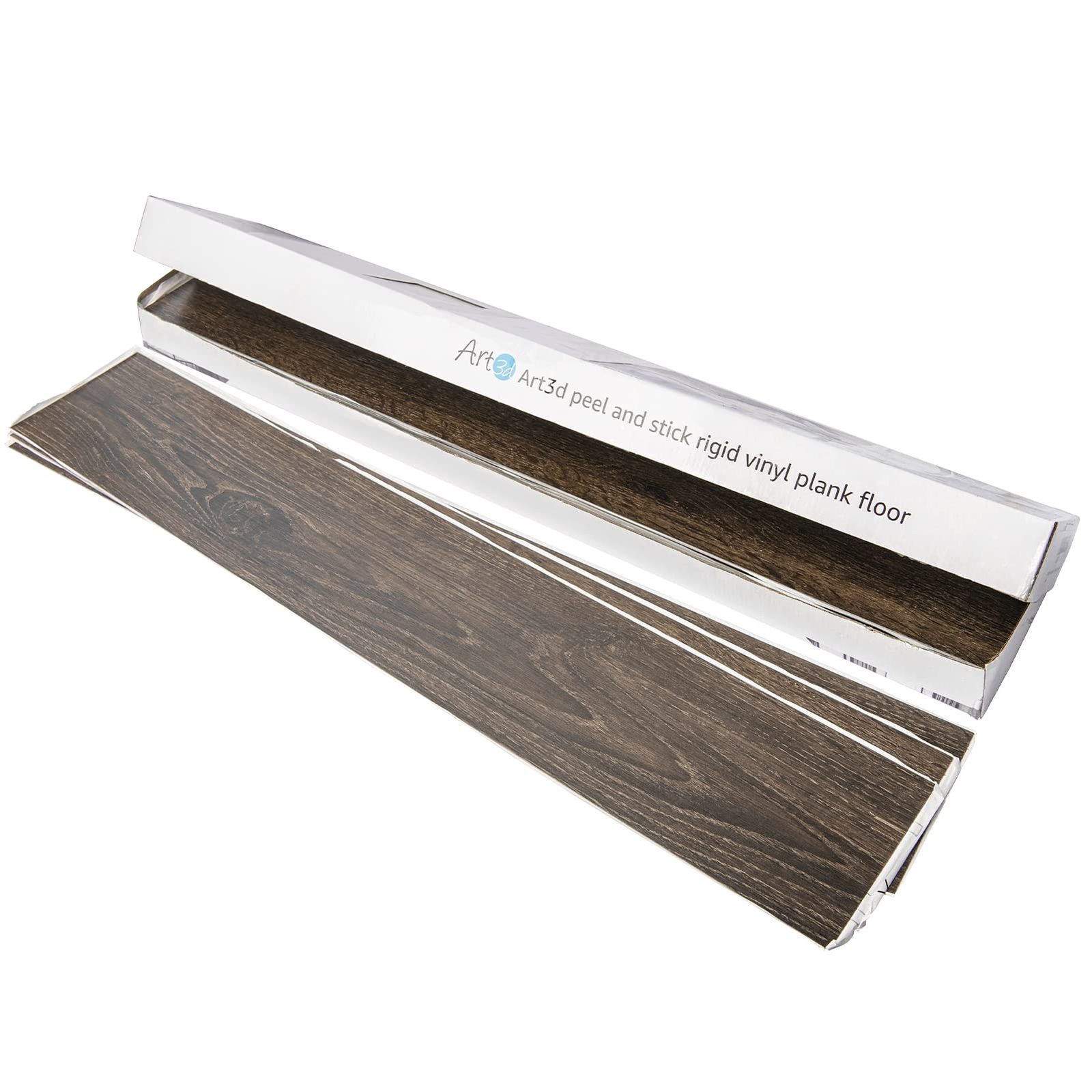 商品 Art3d 36枚 フロアタイル 木目 置くだけ 接着剤不要 クッションフロア 防水 滑り止め 厚手 賃貸ok 床 シート フローリングマット 玄関 洗面所 DIY - 3畳 91.4 x 15 CM HRDEVELOPMENT_JP