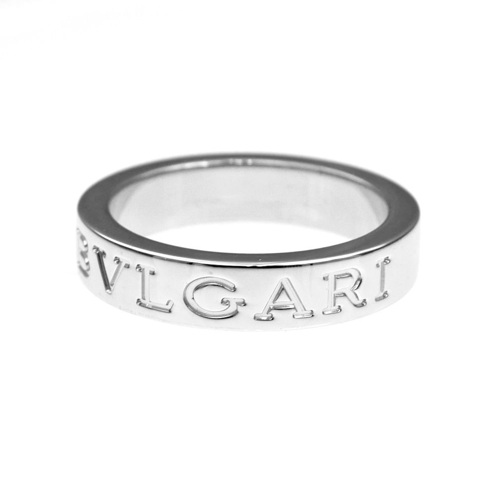 ブルガリ・ブルガリ　ダブルロゴ リング　ダイヤモンドセット　750WG 11.5 ブルガリ・ブルガリ ダブルロゴ リング ダイヤモンドセット 750WG 11.5