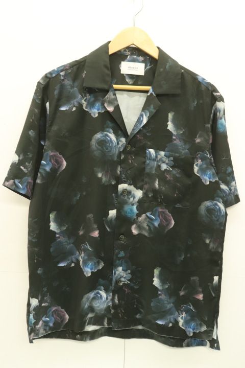 【中古】 STUDIOUS メンズ半袖シャツ 2 半袖シャツ STUDIOUS 2 黒 ブラック 花柄