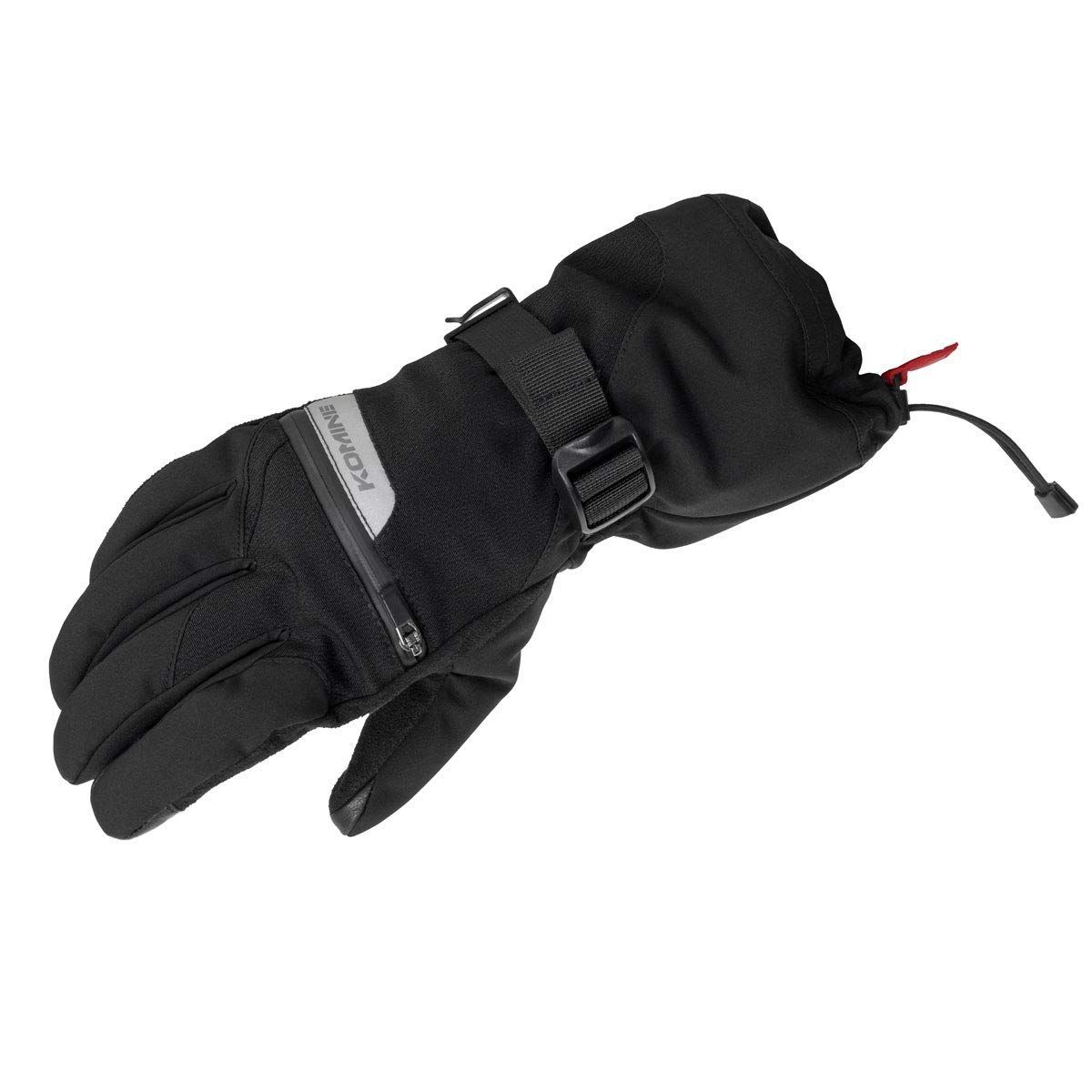 定番人気，定番 XL_ブラック [コミネ] バイク システムウインターロンググローブ XL Black 06-845 GK-845 応募券