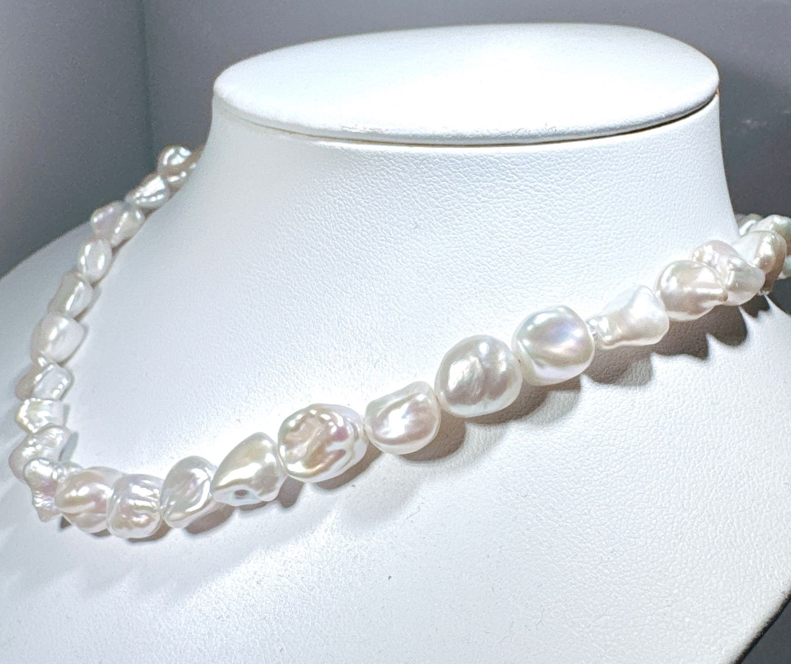 淡水バロックパールネックレスNO25-1857