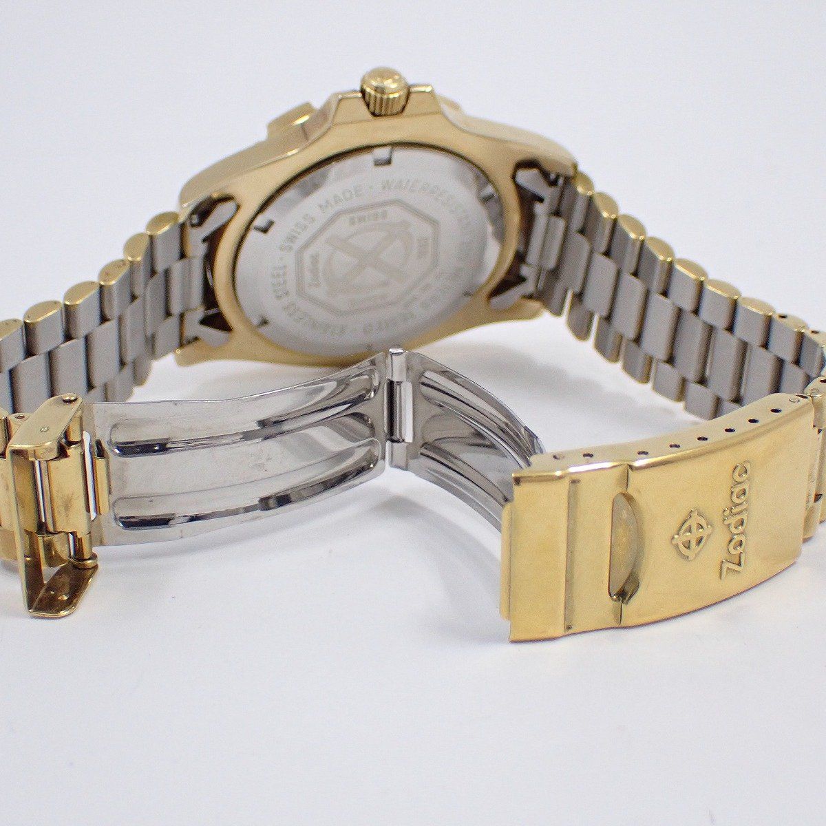 Zodiac プロフェッショナル 200m レディース Zodiac Black Silver Dot Vintage Skin Diver Professional 200m